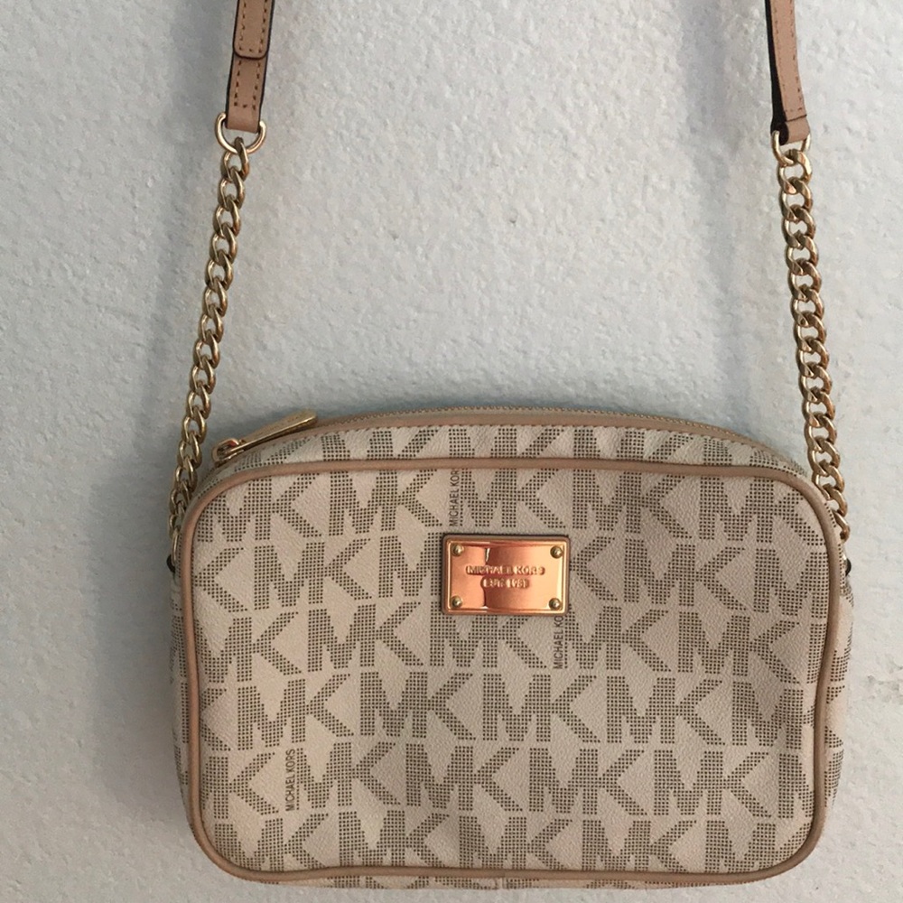 Michael Kors monogram crossbody purse